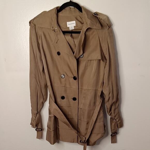 Club Monaco Women's Size S/P Harper Tan Trench Coat. Classic - Picture 1 of 10